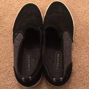 Coach Black Suede Mens Shoes